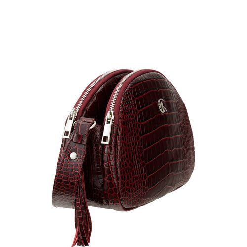 Bordowa torebka Canaletto ze skóry tłoczonej na wzór krokodyla – elegancja i funkcjonalność TD810s150 na Arena.pl