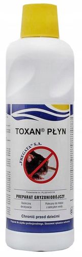 TOXAN PŁYN 1L MOCNA TRUTKA MYSZY SZCZURY BROMADIOLON SILNA TRUCIZNA na Arena.pl
