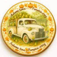 CIASTKO LUKROWANE AROMAS OF AUTUMN ROZ.M KOŁO JESIEŃ RĘCZNIE ROBIONE