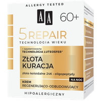 AA Technologia 5 Repair 60+ Złota Kuracja Krem noc