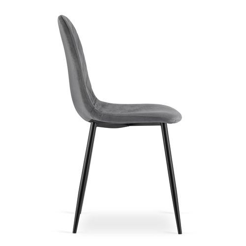 Krzesło ASTI - ciemny szary aksamit x 4 na Arena.pl