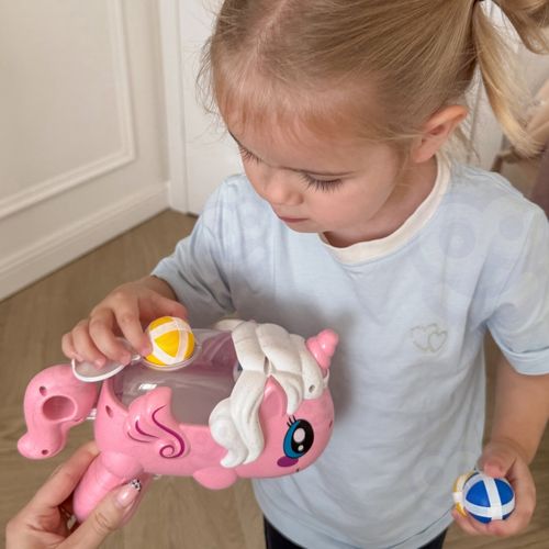 WOOPIE Gra Zręcznościowa w Rzutki na Rzepy Zestaw 2w1 Tarcza Wyrzutnia Jednorożec na Arena.pl