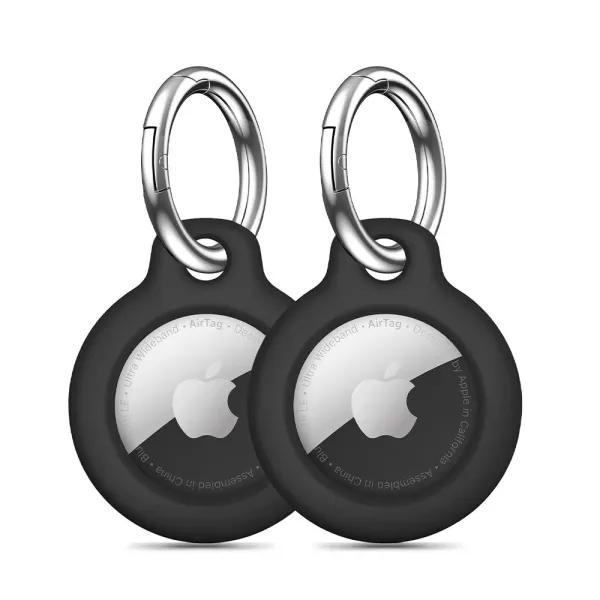 Etui Tech-Protect Rough 2-pack na Apple AirTag - czarne zdjęcie 1
