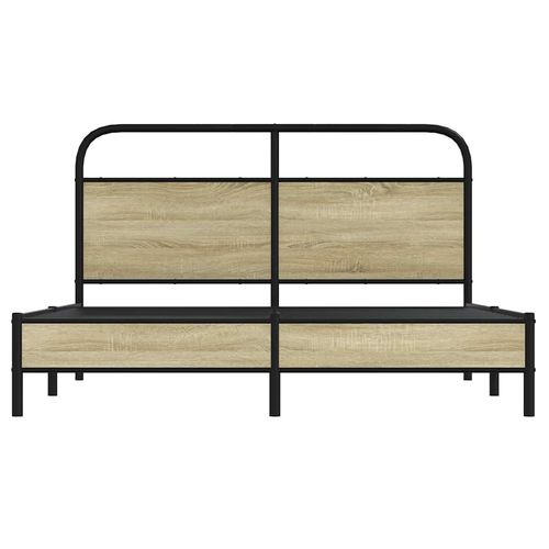 Łóżko bez materaca, 150x200 cm, dąb sonoma na Arena.pl