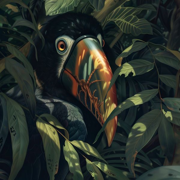 Plakat 80x80cm Skryty Tukan zdjęcie 1