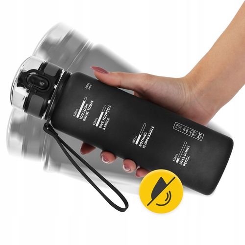 BUTELKA BIDON NA WODĘ NAPÓJ TRITANOWA SZCZELNA SPORTOWA Z PODZIAŁKĄ 650 ml na Arena.pl