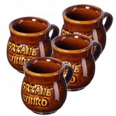 Kadax Kubki do Grzańca Wina z Uchem 250ml Zestaw