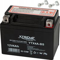 AKUMULATOR ŻELOWY 12V 4Ah BEZOBSŁUGOWY MOTOCYKLOWY SKUTER MOTOR QUAD ATV