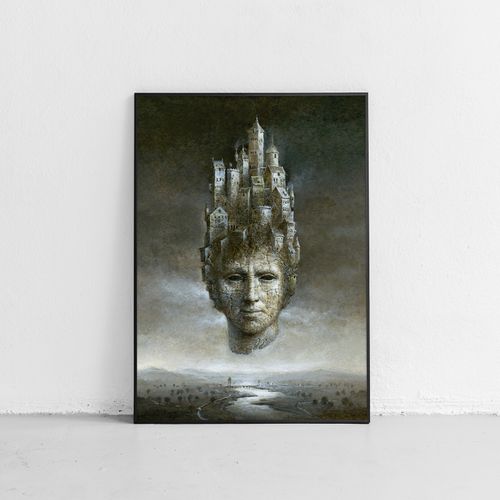 Plakat obraz portret miasto 21x29,7 cm A4 na Arena.pl