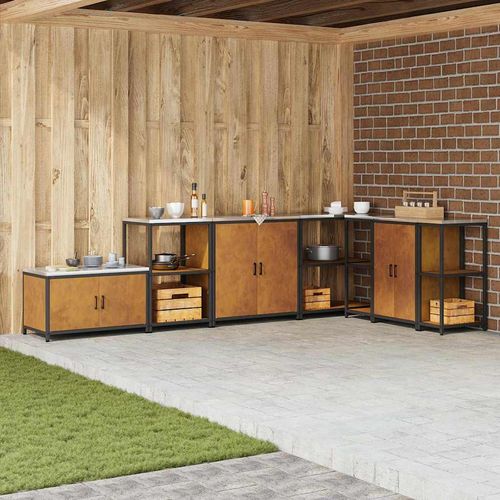 Szafka do przechowywania w kuchni z półką z drzwiami Rdzawy na Arena.pl