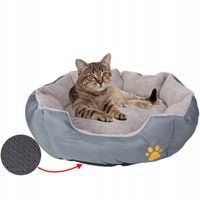 ANTYPOŚLIZGOWE LEGOWISKO KANAPA KOJEC SOFA DLA KOTA PSA PODUSZKA OKRĄGŁE S