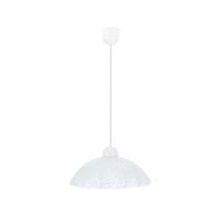 Alcara lampa wisząca 1x60W E27 klosz biały z wzorem