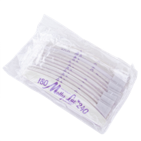 Pilnik dwustronny do paznokci Bezpieczny MollyLac łódka 180/240 10 szt.