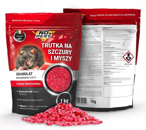 TRUTKA GRANULAT NA GRYZONIE 1KG + STACJA DERATYZACYJNA X3 BROMADIOLONE na Arena.pl