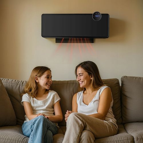 Kurtyna powietrzna szklana GlassAir 2000W grzejnik elektryczny WiFi na Arena.pl