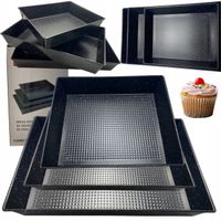 ZESTAW BLACH DO PIECZENIA 3SZT UNIWERSALNE FORMY DO PIECZENIA STAL WĘGLOWA
