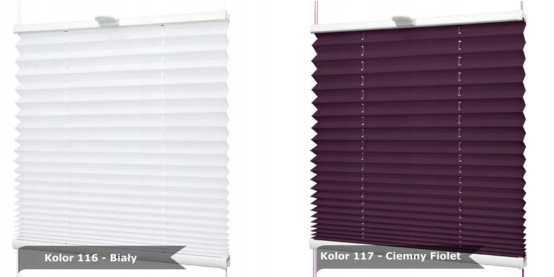 Plisa, Roleta Plisowana 70x90 18 Kolorów zdjęcie 13