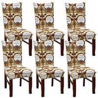 POKROWCE NA KRZESŁA ŚWIĄTECZNE WZORY ELASTYCZNY UNIWERSALNY POKROWIEC MIX