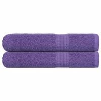 Ręczniki do sauny, 2 szt., fioletowy, 80x200 cm, bawełna 100%