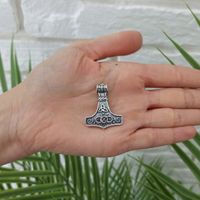 Wisiorek męski młot thora nordycki zawieszka męska mjolnir srebro 925