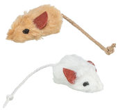 TRIXIE Myszka pluszowa z kocimiętką zabawka mysz dla kota 5 cm