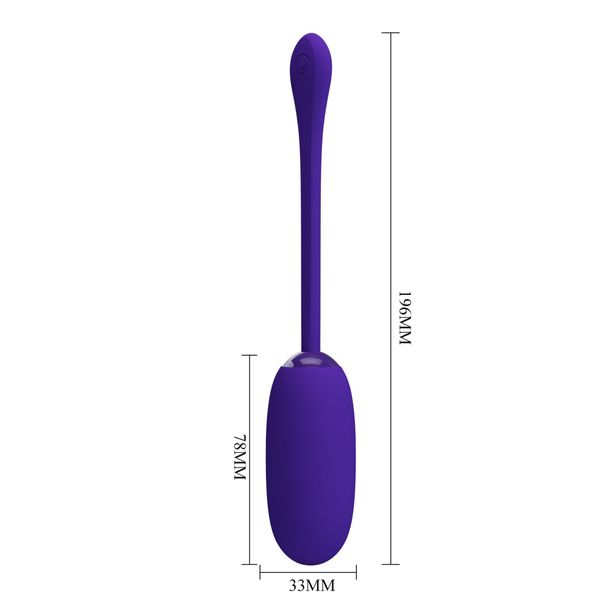 Pretty Love - Julius Egg Purple 12 Function Vibrations zdjęcie 10