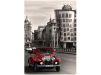 OBRAZ SAMOCHÓD VINTAGE PRAGA STARE MIASTO