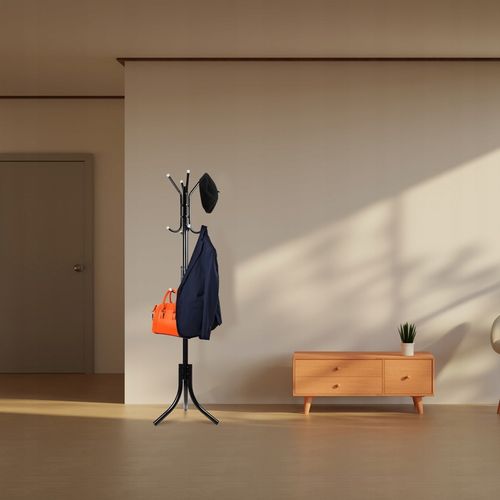 WIESZAK PODŁOGOWY STOJĄCY STOJAK LOFT NA UBRANIA KURTKI 12 RAMION 3 na Arena.pl