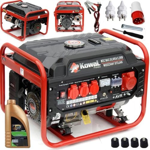 PROFESJONALNY AGREGAT PRĄDOTWÓRCZY 5,2kW generator AVR+ MIEDŹ STOJAN na Arena.pl