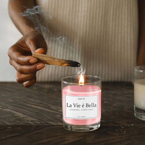 Möller SPA LA VIE EST BELLE SOJOWA NATURAL ŚWIECZKA ZAPACHOWA ZAPACH PERFUM na Arena.pl