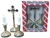 komplet kolędowy zestaw złoty