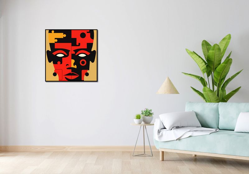Plakat 70x70cm Puzzle Tożsamości zdjęcie 4