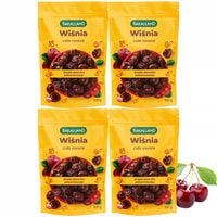 4x Wiśnie Suszone Soczyste Całe Owoce Wiśnia Suszona 100g Bakalland