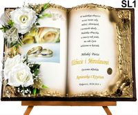 Prezent z okazji  ślubu, pamiątka ślubna  personalizowana