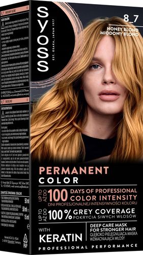 SYOSS PERMANENT COLOR FARBA DO WŁOSÓW TRWAŁA NR 8_7 MIODOWY BLOND 1 SZT na Arena.pl