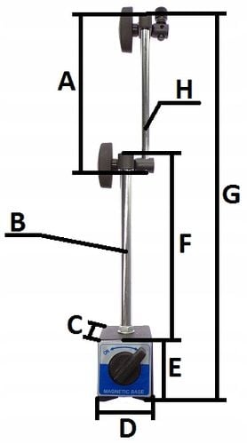 CZUJNIK ZEGAROWY 0-10 0,01 DO SPRAWDZANIA BICIA + UCHWYT STATYW MAGNETYCZNY na Arena.pl
