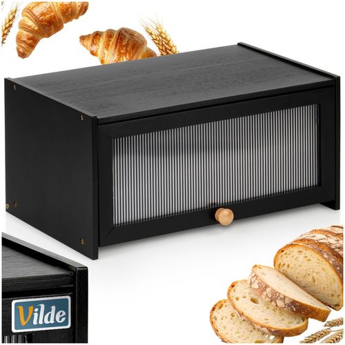 Chlebak bambusowy czarny 40x25x20 cm na Arena.pl