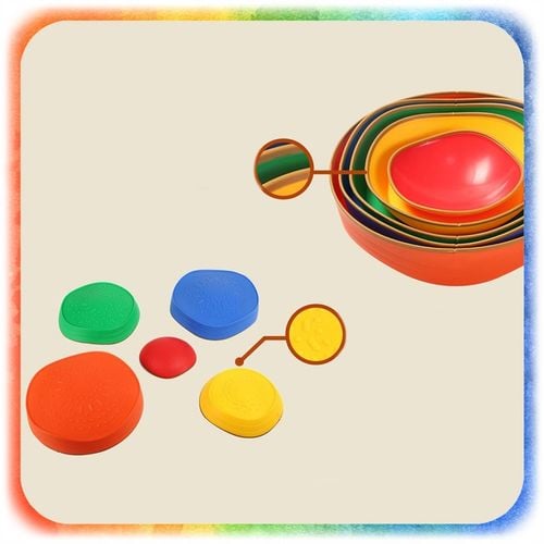 ŚCIEŻKA SENSORYCZNA XL KAMIENIE BALANSUJĄCE DLA DZIECI TRENING RÓWNOWAGI na Arena.pl