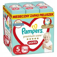 Pampers Premium Care Rozmiar 5 12-17 kg 102 szt. Pieluchomajtki