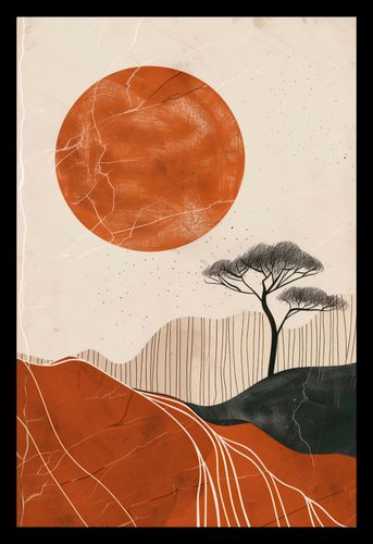 Plakat 20x30cm Afrykański Zachód Słońca na Arena.pl