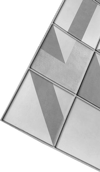 Szare Dekoracyjne Panele Ścienne 3D PCV PATCHWORK MOZAIKA 25197 zdjęcie 2