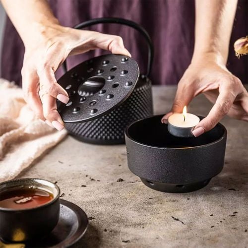 zaparzacz żeliwny dzbanek 0,8l z filtrem i podgrzewaczem kinghoff kh-1847 na Arena.pl