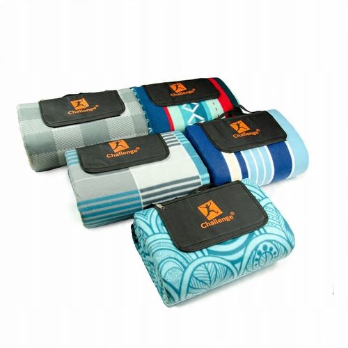 KOC PIKNIKOWY MAXI PLAŻOWY MATA IZOLACJA DUŻA Z UCHWYTEM XXL 2x2m Challenge na Arena.pl