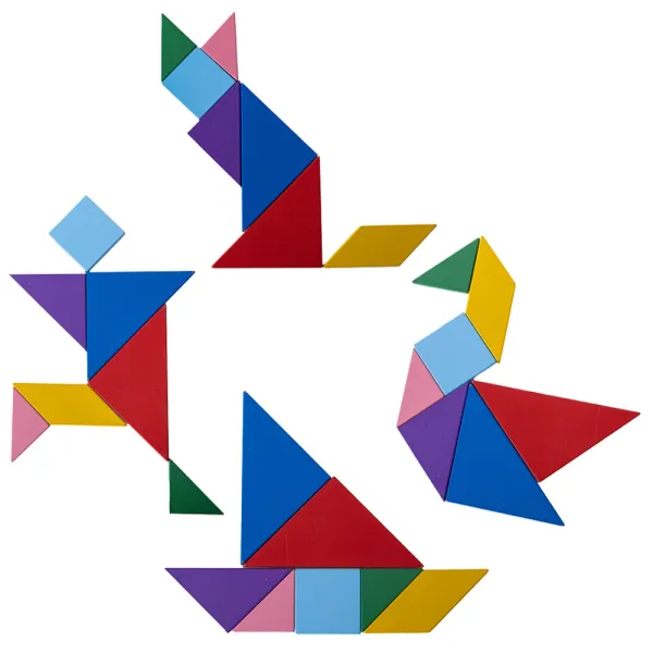 Układanka Drewniana. Tangram zdjęcie 2