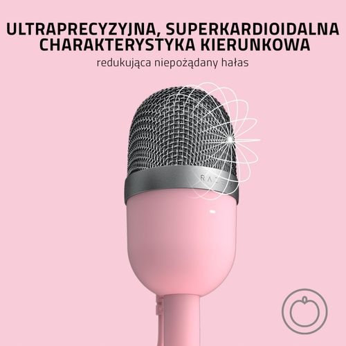 Razer Seiren Mini, mikrofon pojemnościowy, różowy na Arena.pl