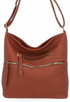 Herisson - torebka worek zamek skóra ekologiczna brązowy 1052L2080