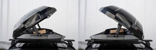 BAGAŻNIK DACHOWY BOX BOKS KUFER HAKR ETERNAL 600 Litrów CZARNY POŁYSK na Arena.pl