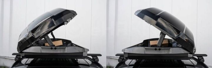 BAGAŻNIK DACHOWY BOX BOKS KUFER HAKR ETERNAL 600 Litrów CZARNY POŁYSK zdjęcie 3