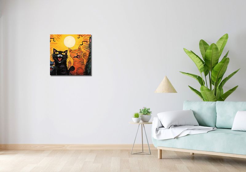 Obraz 50x50cm Kocie Koncertowanie zdjęcie 2