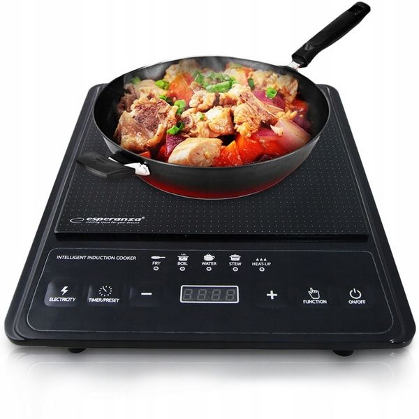PŁYTA INDUKCYJNA KUCHENKA ELEKTRYCZNA 2000W TIMER 80°C~270°C 5 PROGRAMÓW zdjęcie 16